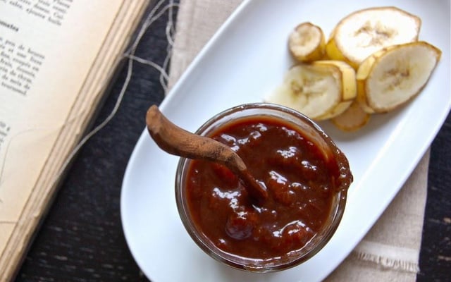 Confiture de bananes au chocolat