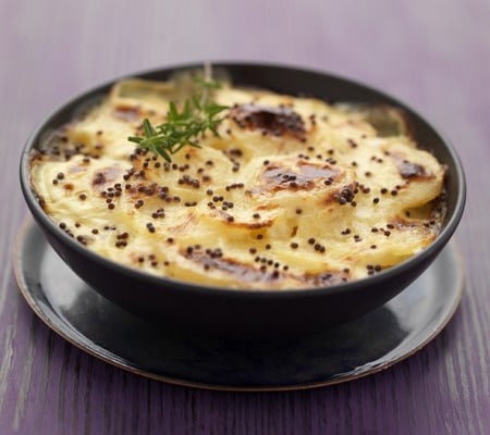 Gratin de Princesse Amandine à la moutarde