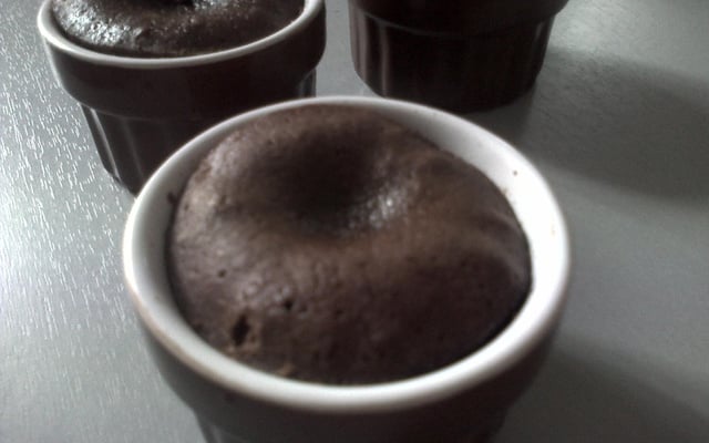 Timbales gourmandes chocolat au cœur coulant