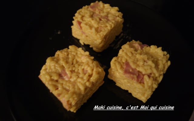 Risotto jambon et curry