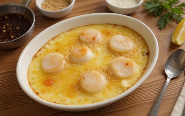 Gratin de noix de Saint-Jacques