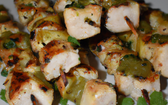 Brochettes de poulet à la citronelle