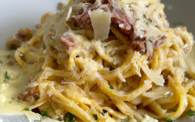 Carbonara d'agneau au parmesan