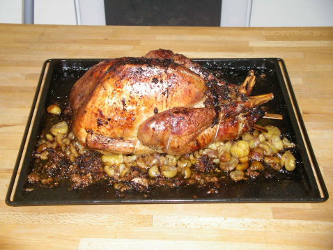 Dinde aux marrons facile