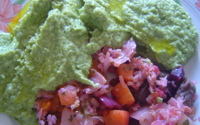 Purée de brocolis à la crème de coco