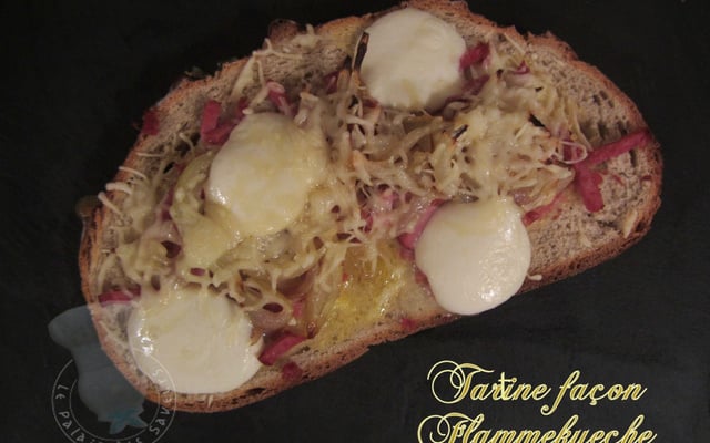Tartine façon Flammekueche