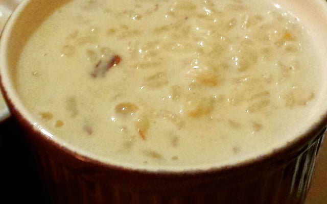 Riz au lait crémeux à la vanille