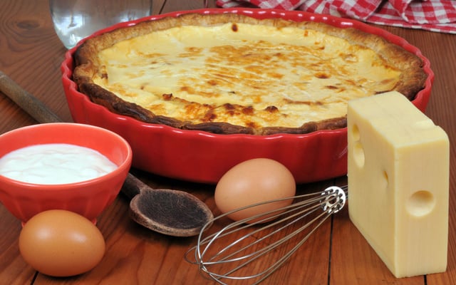 Tarte au fromage râpé et crème fraîche