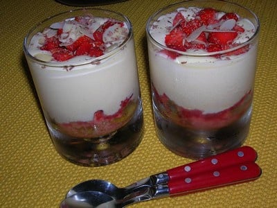 Verrine Mascarponne et fraises