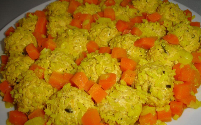 Boulettes de poulet au riz