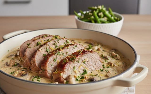 Filet mignon à la crème et au Boursin