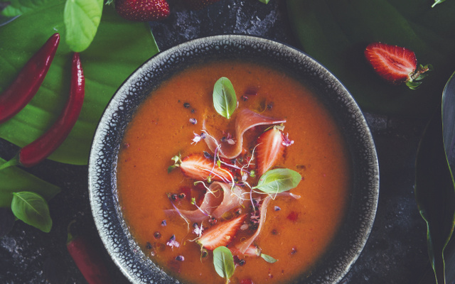 Gaspacho au Jambon Serrano