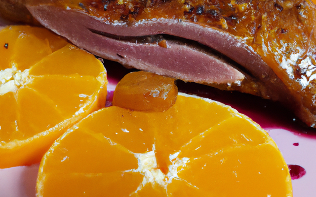 Canard entier à l'orange