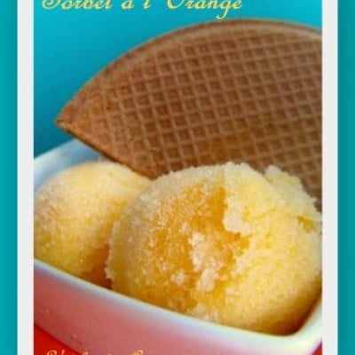 Sorbet à l'orange