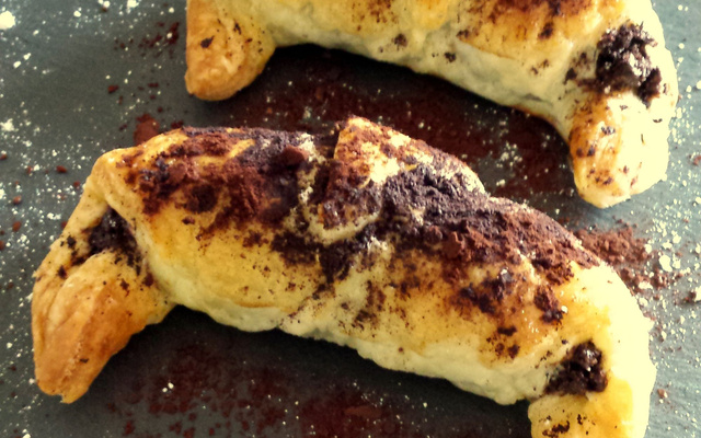 Croissants frangipane chocolat rapide