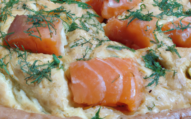 Tourte saumon forestiere