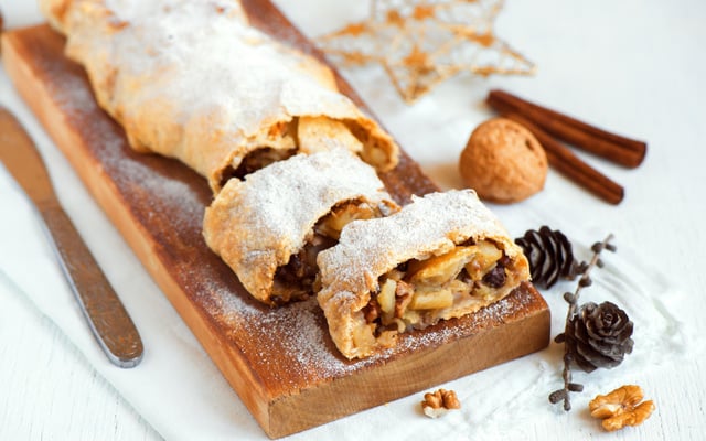 Strudel aux pommes et amandes