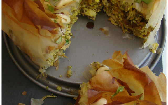 Pastilla marocaine au poulet et amandes