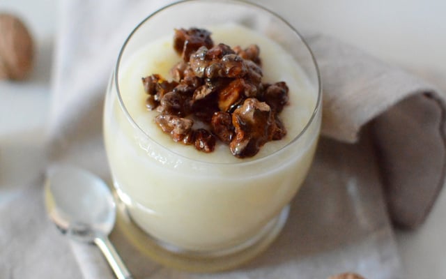 Soupe de poire aux noix au Companion