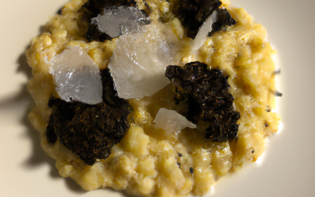 Risotto de truffe noire et parmesan...