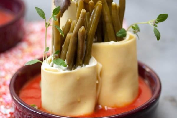Cannelloni de Haricots Verts à la ricotta et parmesan