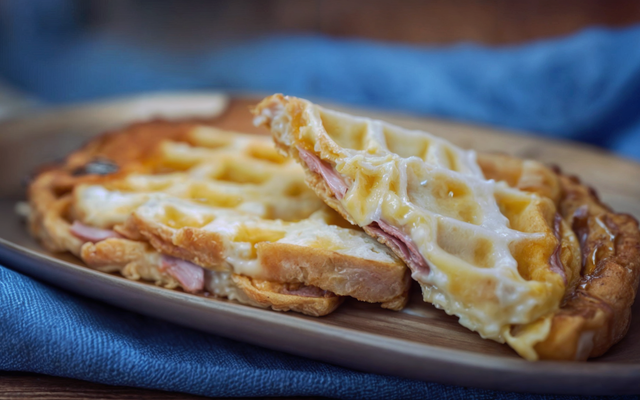 Croque-monsieur gaufre