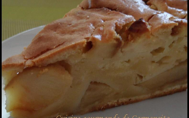 Gâteau aux pommes flambées