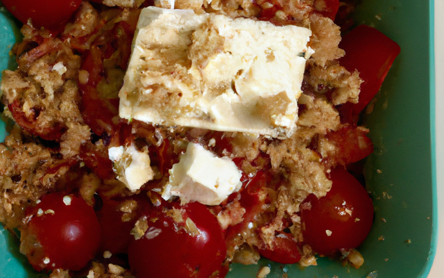 Crumble à la tomate et feta