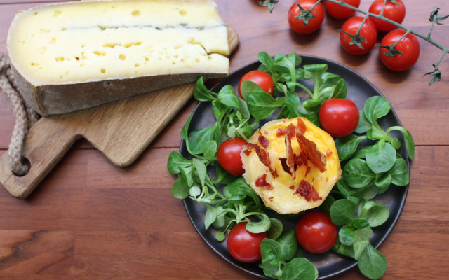 Mini flans de courge butternut au Morbier