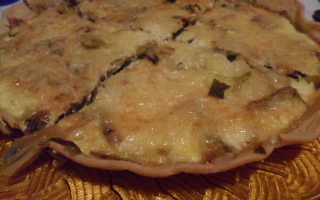 Tarte croquante aux poireaux
