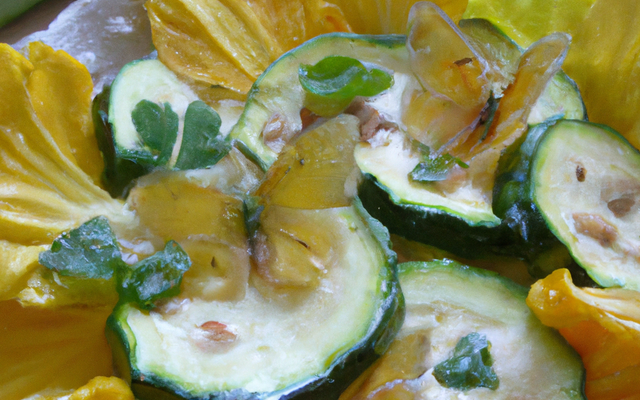 Farfalles aux courgettes aux zestes d'agrumes