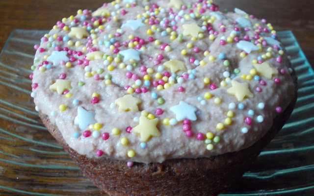 Cupcake chocolat chantilly caramel