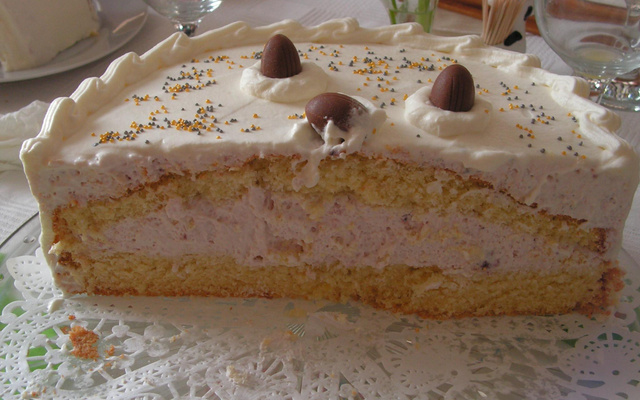 Bavaroise à la crème de mûre