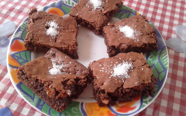 Brownies chocolat, amandes et vanille