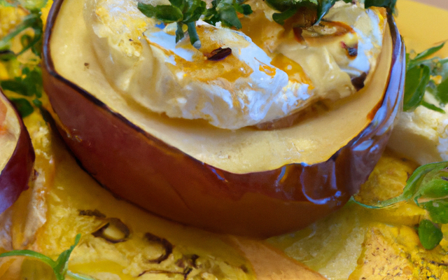 Aumônière pomme chèvre chaud