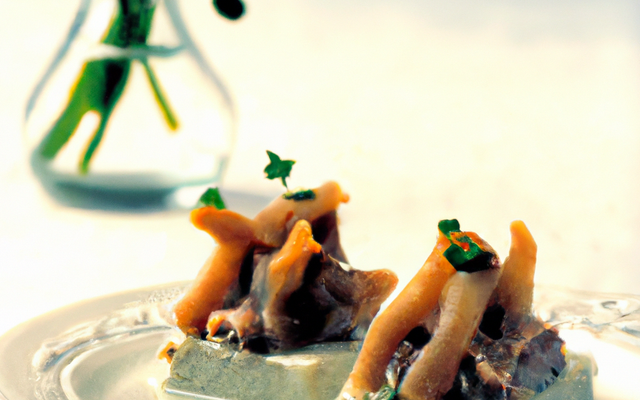 Bouchées de Ratte du Touquet à la mousse de hareng citronnée