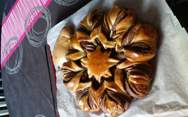 Brioche comme un flocon