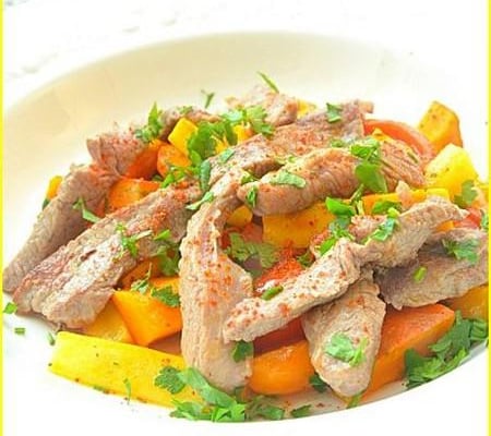 Sauté d'agneau express, légumes d'automne