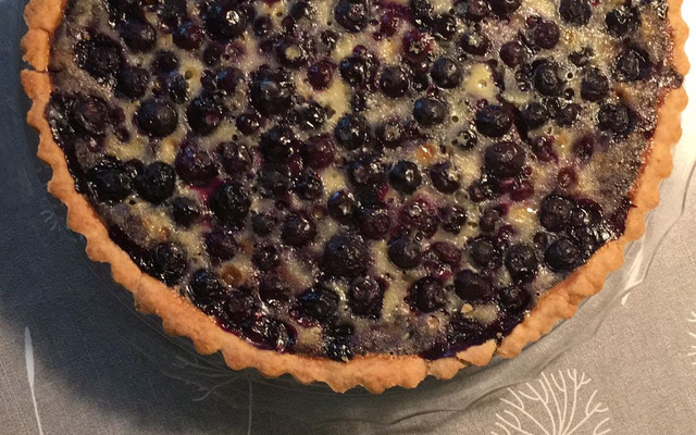 Tarte aux myrtilles des bois