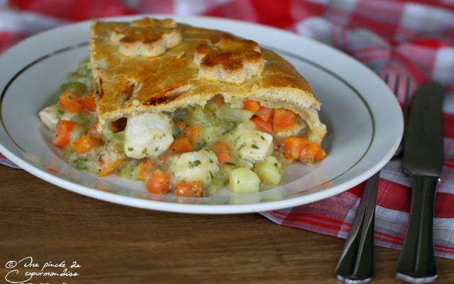 Chicken pot pie (tourte au poulet)