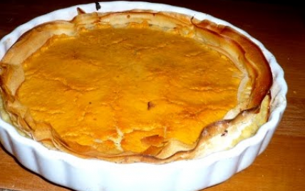 Tarte à la citrouille d'Halloween