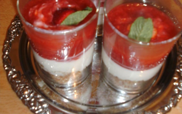 Dessert fraise mascarpone