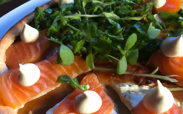 Tarte Tatin mozarella-saumon-espelette