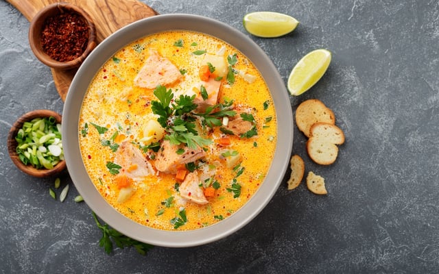 Soupe de saumon à la finlandaise