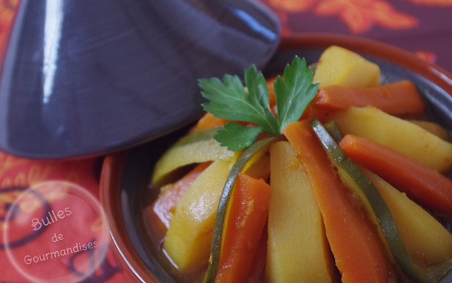 Tajine de légumes aux épices... pour faire venir le soleil !
