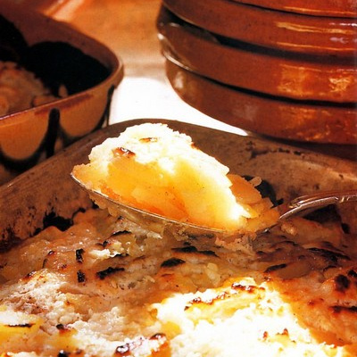 Gratin de pommes de terre à la crème de chèvre