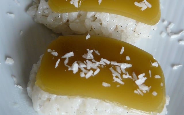 Sushis mangue et coco