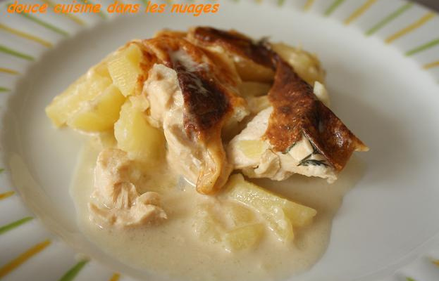 Gratin saumon fourme d'Ambert
