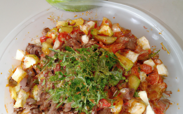 Salade de bœuf et papaye verte