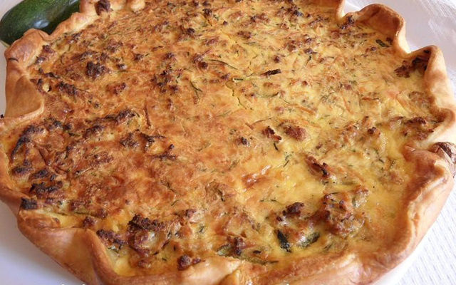 Clafoutis de courgettes au fromage fines herbes